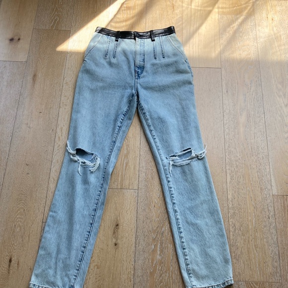 Alexander Wang Denim - Alexander Wang Light Blue Boyfriend Jeans